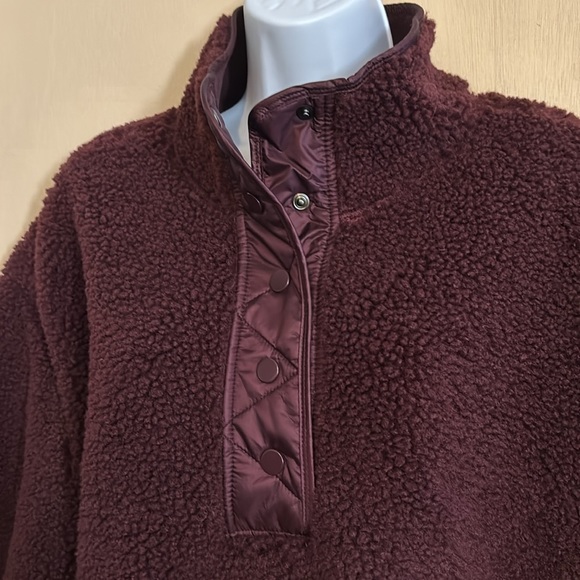 Athleta: Cozy Sherpa Snap Pullover - Picture 2 of 8